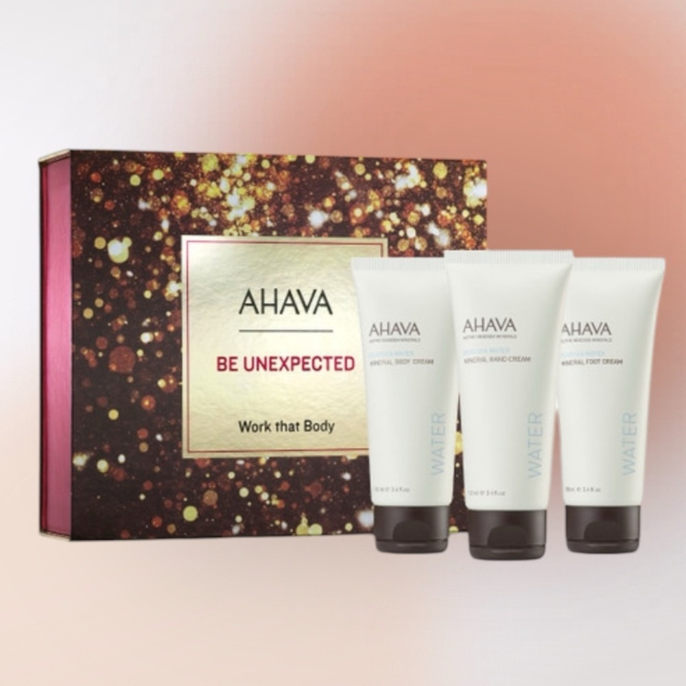 AHAVA Be Unexpected Work That Body 3 Piece Boxed Set NWOT